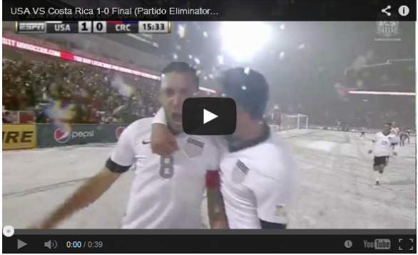 Usa-Costa Rica (1-0) sotto una bufera di neve, protestano i costaricani | Video e Foto