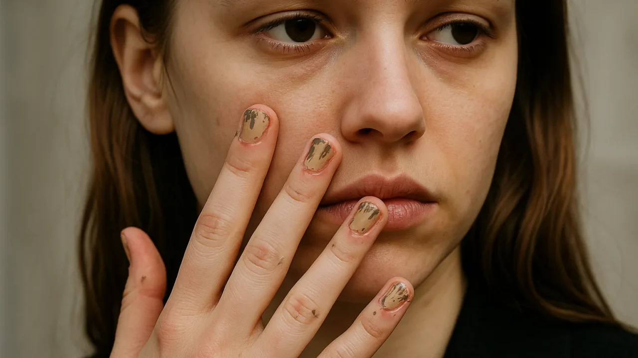 Manicure imperfetta alla Miu Miu Paris Fashion Week: la tendenza unghie anti-perfezionismo