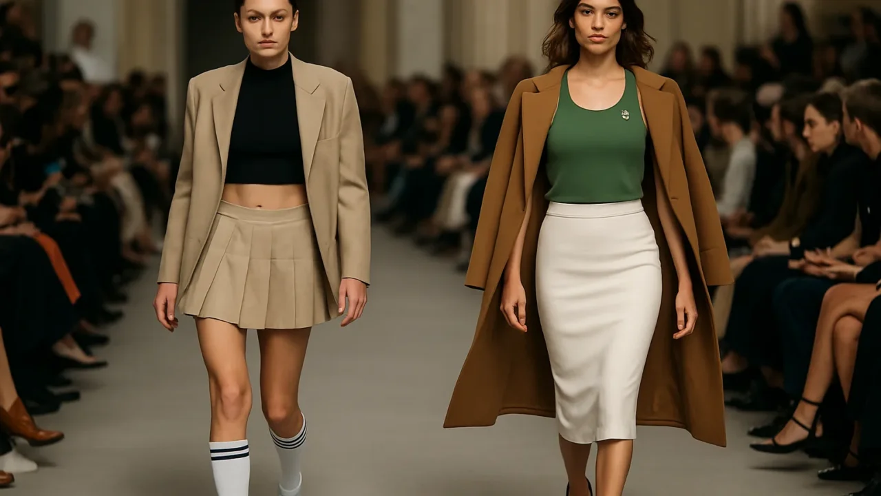 Miu Miu primavera-estate 2027: Emma Corrin e Alexa Chung ridefiniscono l'eleganza sportiva in passerella