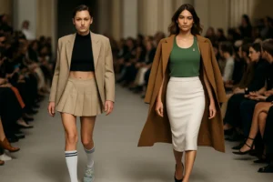 Miu Miu primavera-estate 2027: Emma Corrin e Alexa Chung ridefiniscono l'eleganza sportiva in passerella