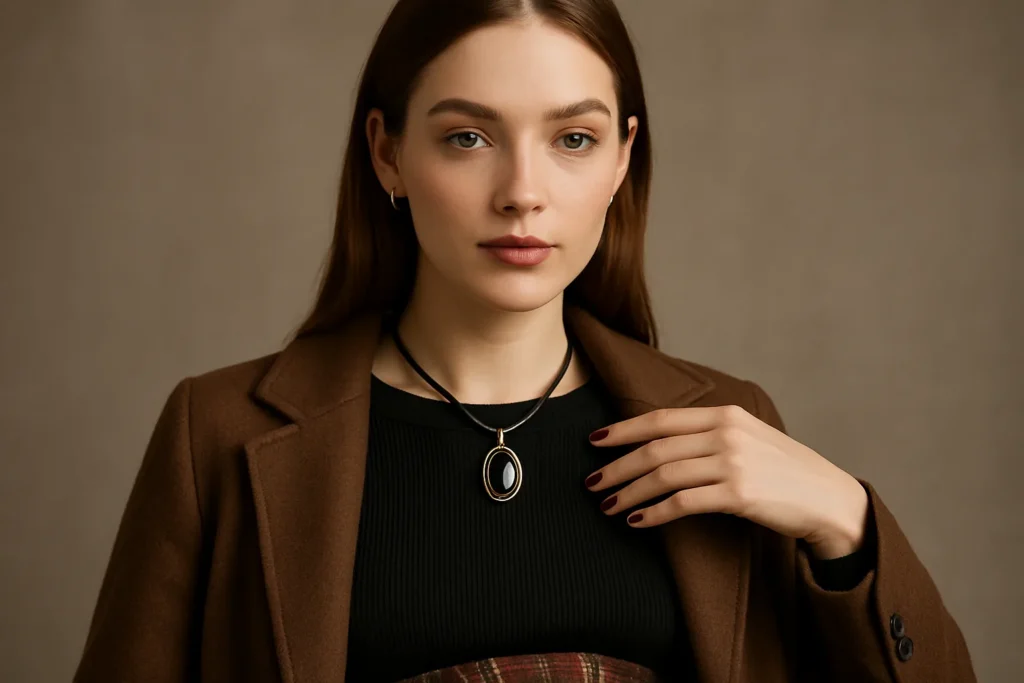 Gioielli e accessori autunno-inverno 2026-2027: collana grunge, unghie prugna e tendenze di stagione